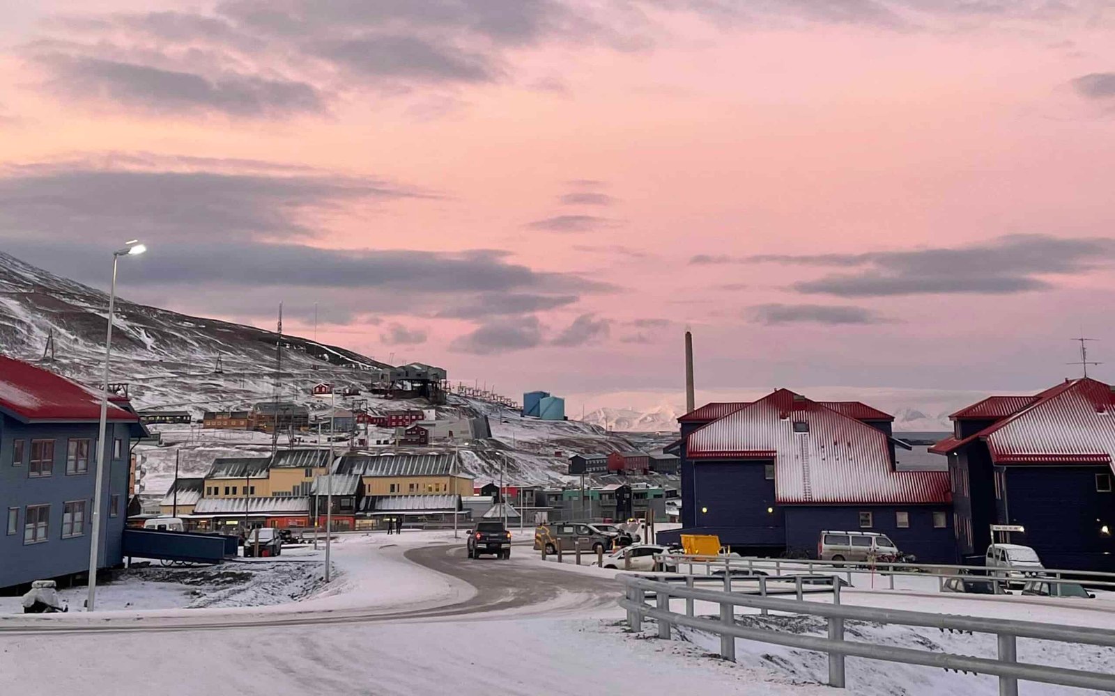 a view of Longyearbyen town