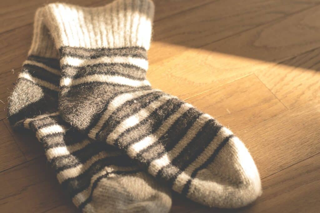 close up photo of a pair of socks