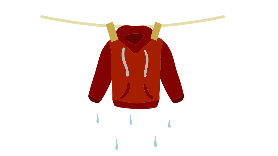 image of a wet jacket