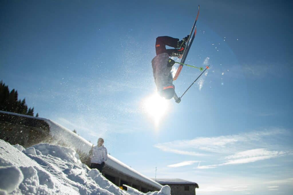 Skier Doing a Backflip
