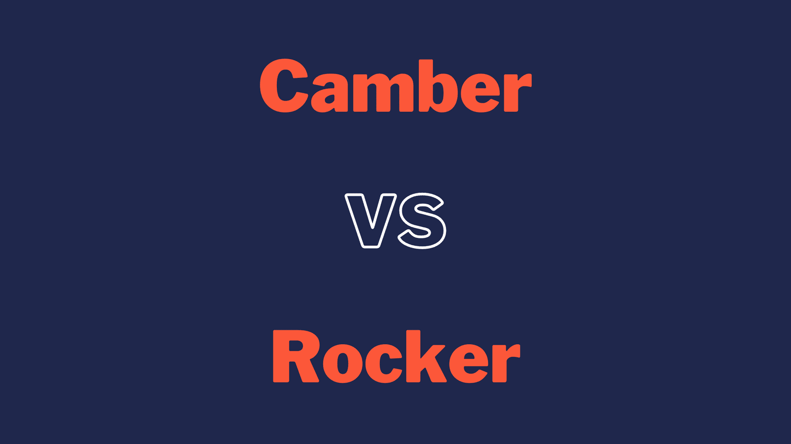 camber vs rocker banner
